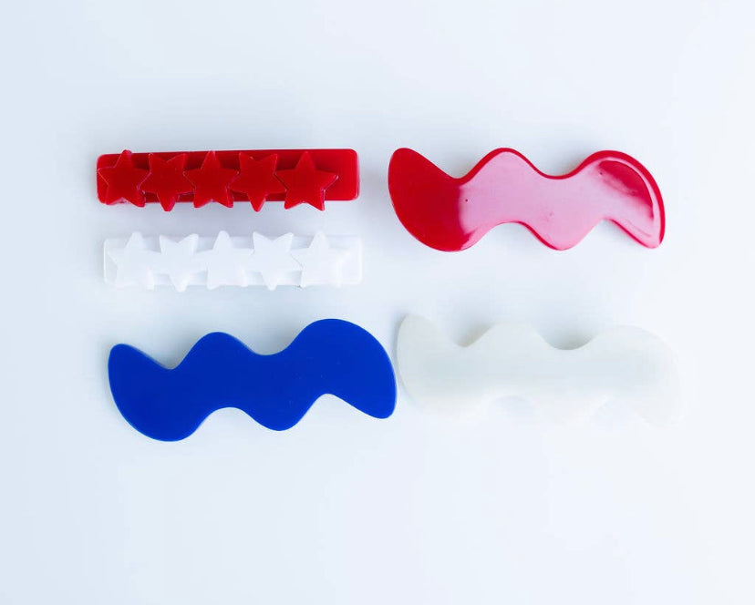 Oh My Red Stars Alligator Clip