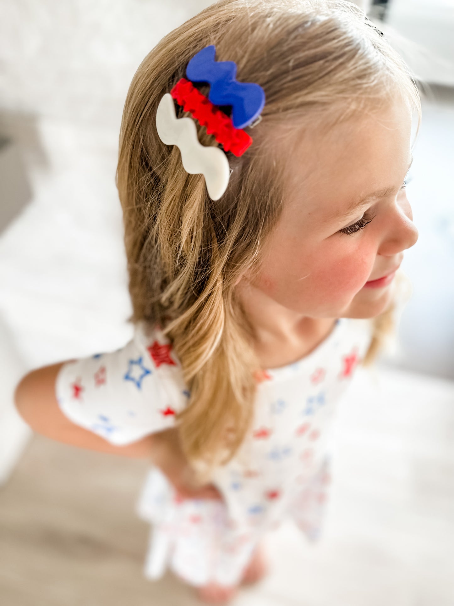Oh My Red Stars Alligator Clip