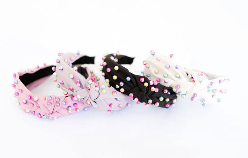 Rainbow Pearl Headband