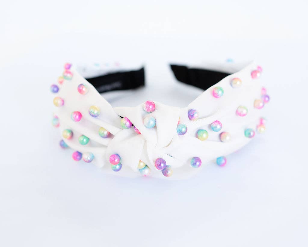 Rainbow Pearl Headband